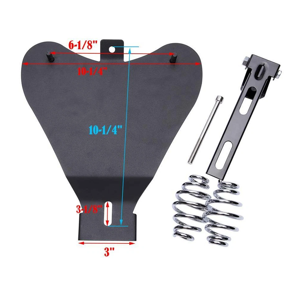 Motorcycle Solo Seat Springs For Harley Heritage Springer Softail Bobber Chopper - Image 3 of 4