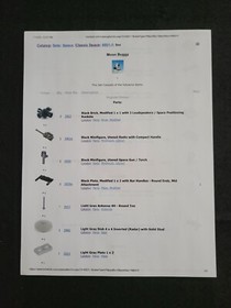 Vintage 1981 LEGO 6801 Moon Buggy 100% Complete Instructions