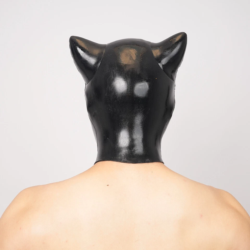 FURRJOI Silicona Negro BDSM Perro Drone Máscara Capucha Con Tubo Gay Cachorro Amor Fetiche Foto 3 de 4