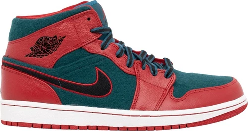 Jordan 1 Mid Gym Red Dark Sea