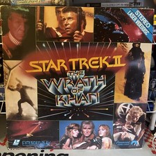 STAR TREK II THE WRATH OF KHAN 1982 LASER DISC PARAMOUNT HOME VIDEO LASERDISC