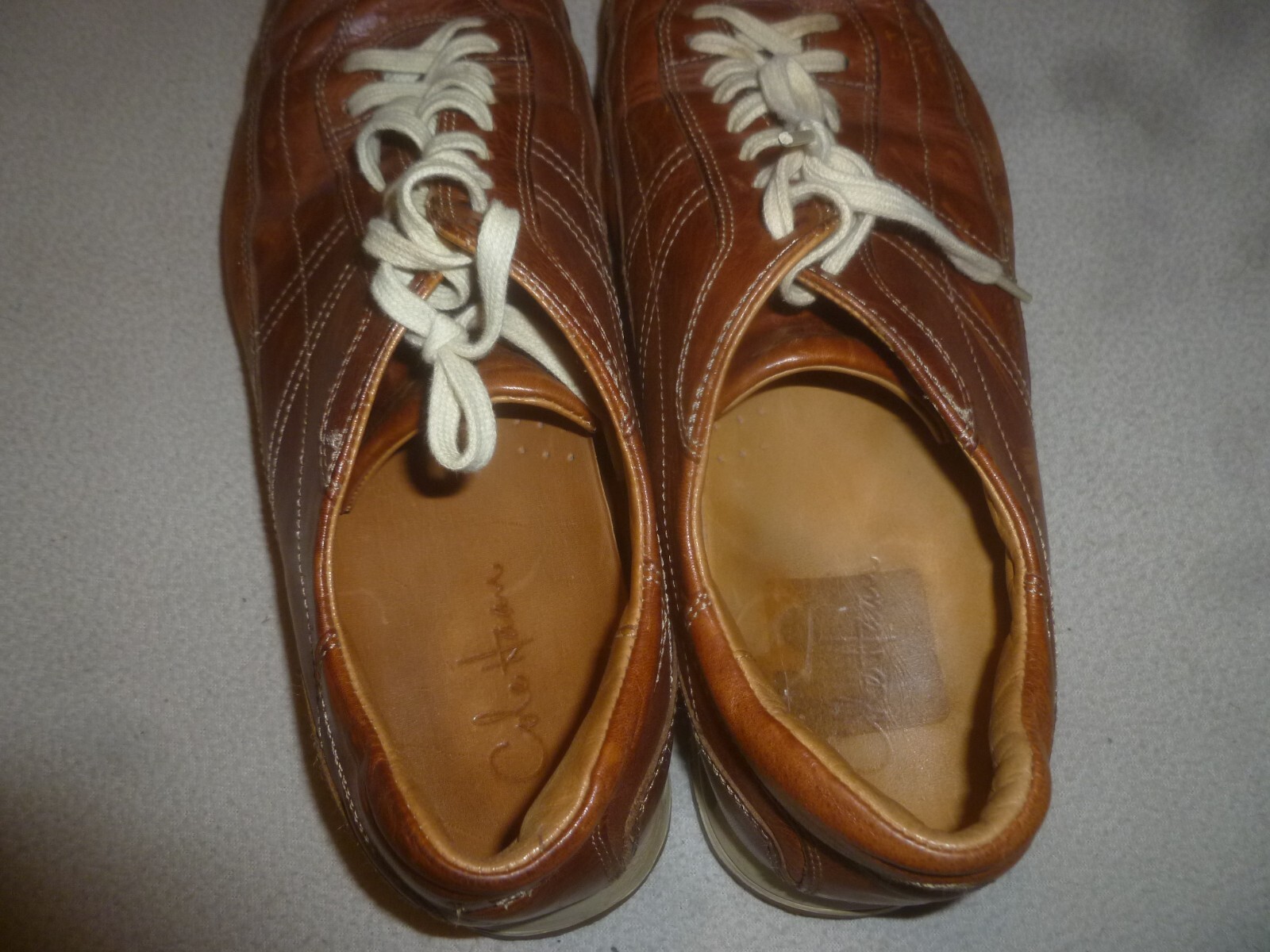 SAOLA SCARPE COLE HAAN MISURA 10M C05296 PELLE COMFORT OXFORD MARRONE UOMO CASUAL