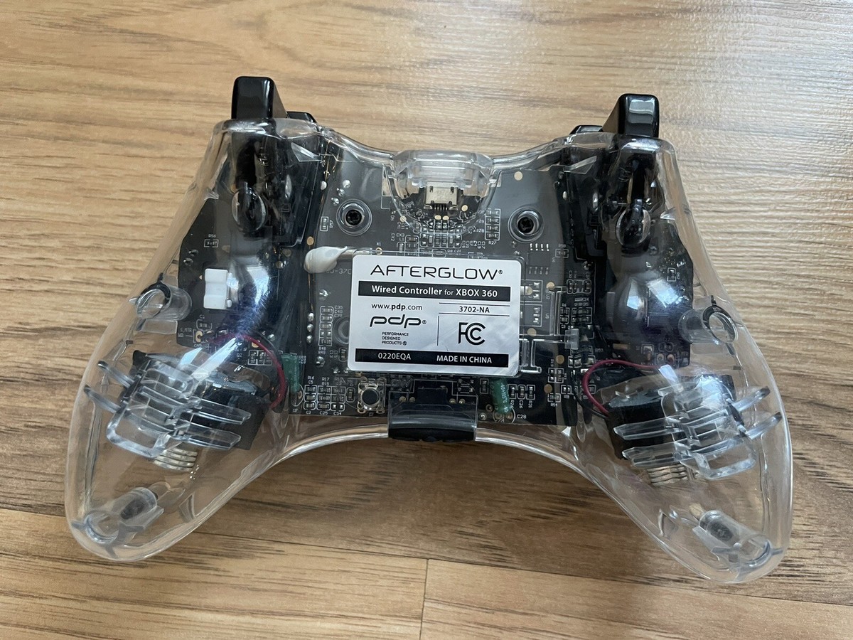 PDP Afterglow Crystal Clear Blue Microsoft Xbox 360 Wired