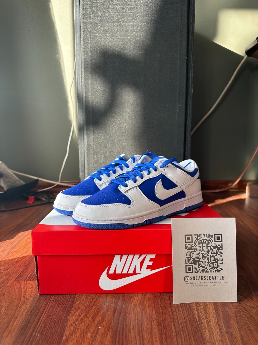Nike Dunk Low Racer Blue White Size 10.5M DD1391-401 - Fast  display picture 1