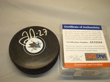Joonas Donskoi Signed San Jose Sharks Hockey Puck Autographed PSA/DNA COA 1B