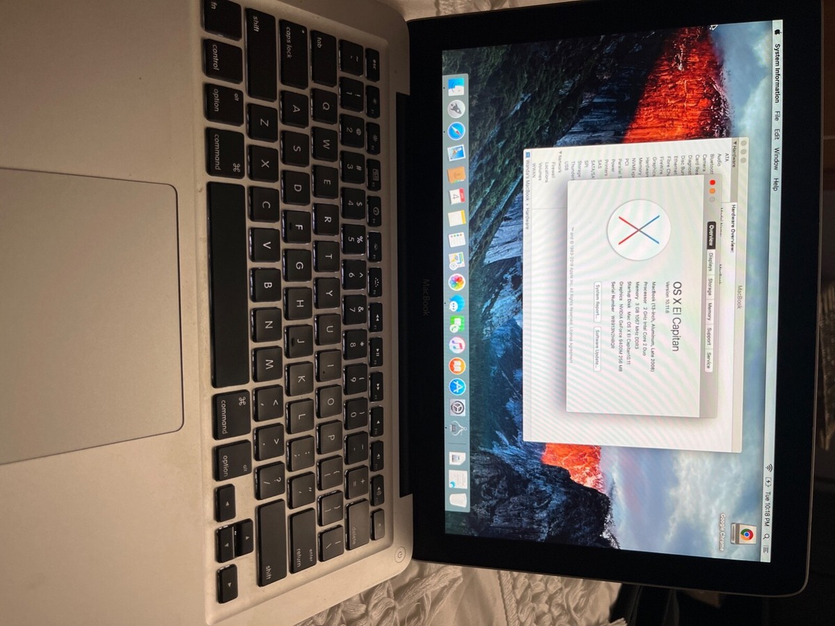 Apple MacBook (13-inch Late 2008 Aluminum) 2.4 GHz Core 2 Duo