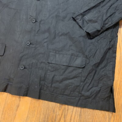 90s eskander × Bergdorf Goodman black vintage 90s 00s eskandar jacket black wide fit bergdorf goodman