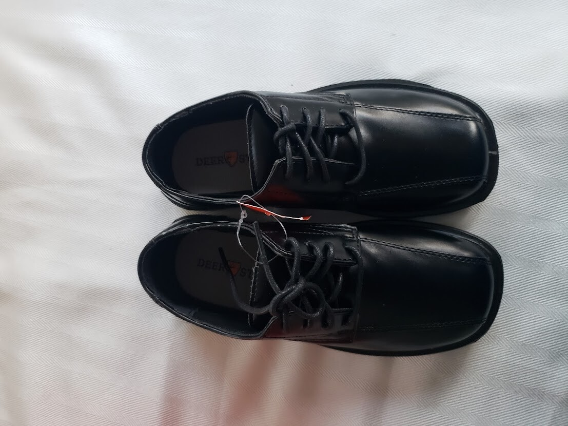 Deer Stags GABE Black Htec Boys Youth Black Dress Shoes Size 1 NEW eBay