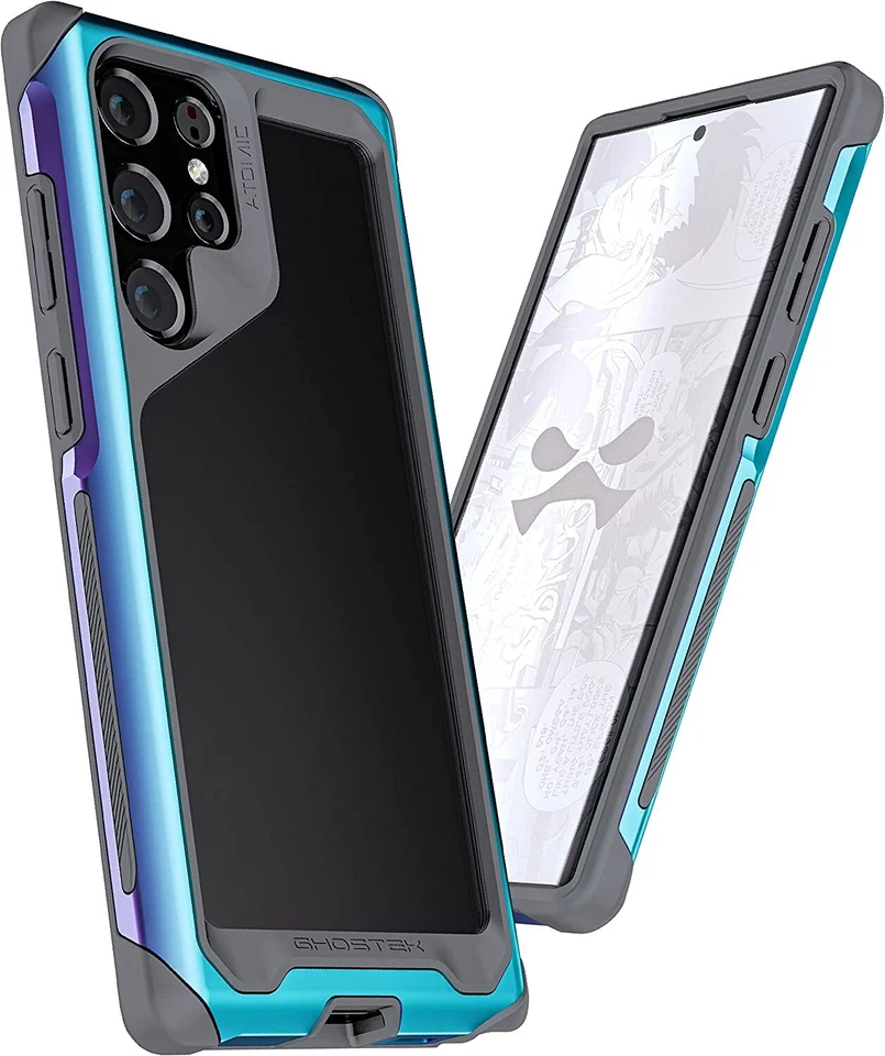 Ghostek ATOMIC slim Clear Metal Case Designed for Samsung Galaxy S22 Ultra S22+ - Image 3 of 4
