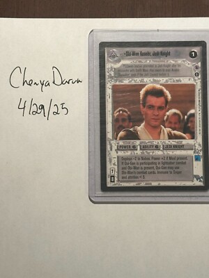 Star Wars CCG Obi-Wan Kenobi, Jedi Knight Reflections III 3 Unplayed NM