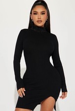 Sweater dress, black, winter, summer, party, wedding, bachelorette, vacation