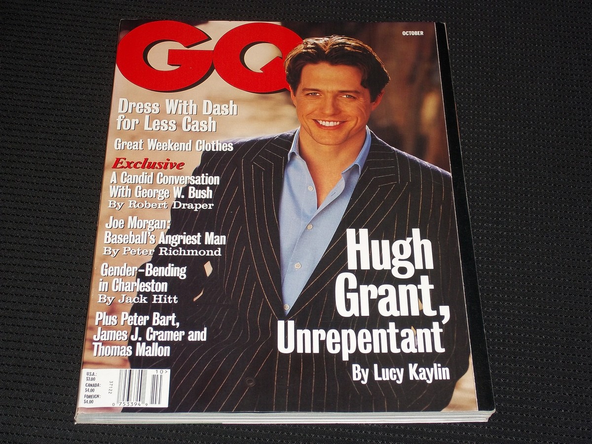 1998 OCTOBER GQ MAGAZINE - HUGH GRANT COVER - L 15895 | eBay