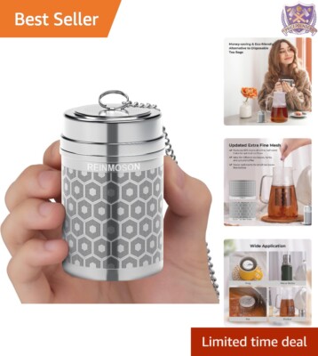 Large Stainless Steel Tea Infuser 2'' for Loose Leaf & Spice, Easy Clean