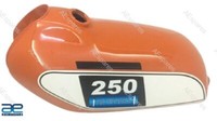 FüR Yamaha DT 250 DT250 Enduro Orange Lackierter Kraftstofftank 1975-1977 Aes
