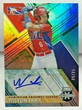 Wilton Lara 2019 Panini Elite Extra Edition EMERALD Autograph Auto #'d 24/25