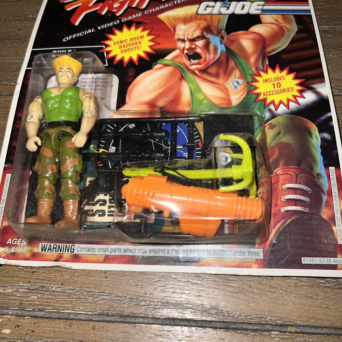 GI JOE ストリートファイターII ガイル フィギュア G.I. JOE STREET FIGHTER II GUILE 1993 Hasbro VINTAGE Action Figure