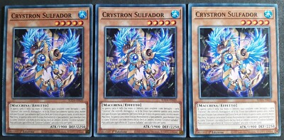 Spielset 3X: CRYSTRON SULFADOR auf Italienisch SUDA-IT020 Common YUGIOH