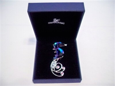 SWAROVSKI CELAYA SEAHORSE BROOCH 659349 MIB | eBay