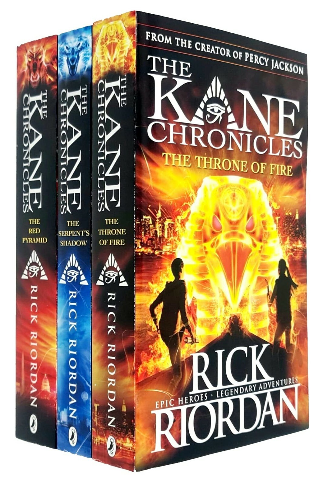 Kane Chronicles series Rick Riordan collection 3 books set Red Pyramid, Serpents - Image 2