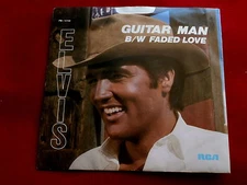 ELVIS PRESLEY~GUITAR MAN~FADED LOVE~RCA PB-12158~ POP 45