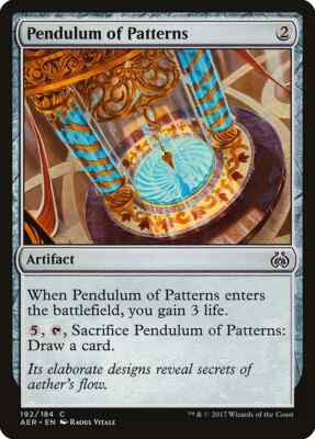 PENDULUM OF PATTERNS X 4 N/M- AETHER REVOLT MAGIC THE GATHERING