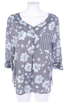 Christopher & Banks Bluse 3/4-Ärmel M Blau-Töne