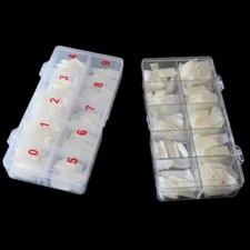 Nail Art 500 Piece Box Armor Pieces Transparent Fully Pasted Half Pasted Pieces 