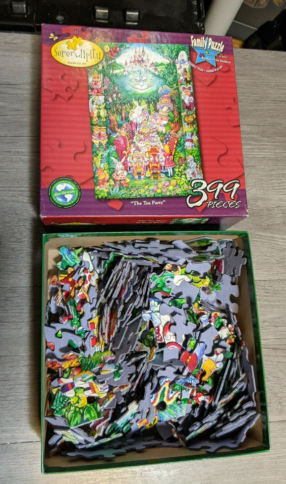  Rompecabezas Alicia en el País de las Maravillas The Tea Party 399 piezas de Serendipity  Foto 2 de 3