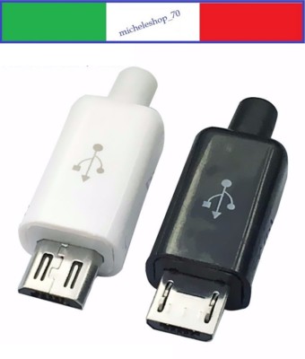 QIANRENON Adattatore USB B Quick Connect Senza Saldature, Cavo Corto USB Tipo B 2.0 Maschio A Terminale A Crimpare A 5 Pin, Connettore Per Morsettiera A Molla USB B, Per Fai Da - Foto 4