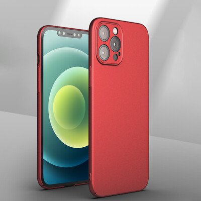 For iPhone 16 15 14 Pro Max 13 12 11 7 8 XR Slim Matte Hard PC Back Case Cover