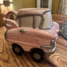 Applause 1989 Cadillac rosa vintage con ruote funzionanti tazza caffè Mary Kay