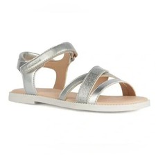 New Geox Karly Sandal in Silver Size EU 27 US 10