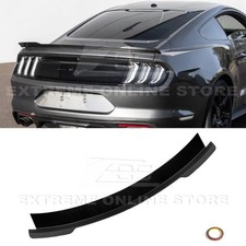Fit 15-23 Ford S550 Mustang Glossy Black Abs Rear Trunk Lid Ducktail Spoiler
