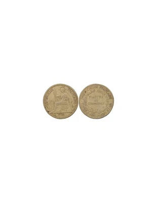 Indo-Chine Fr. Piastre de Commerce Argent, Type 2 - 1921 San Francisco - Photo 1/3