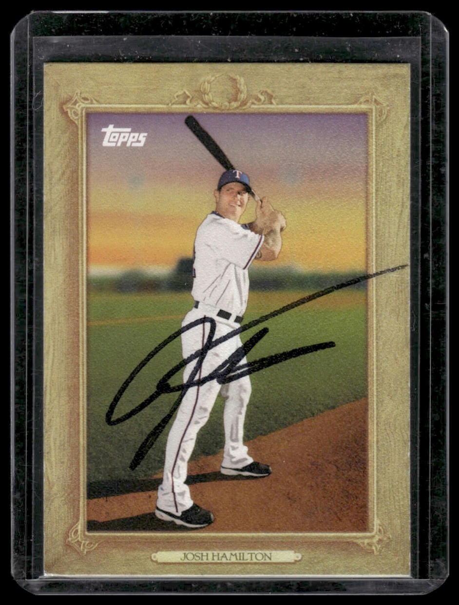 2010 Topps #TR49 Josh Hamilton Turkey Red -- IP Autograph