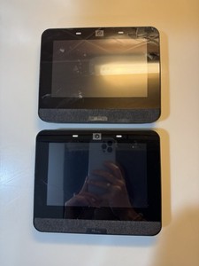 2 × Qolsys IQ Panel 4 Black Touchscreen Alarm.com Panel — AS IS