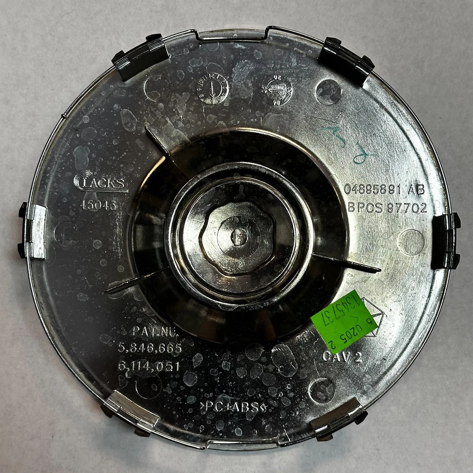 Tapa central cromada 4895891AA 4895891AB (6 pulgadas) para Chrysler 300 2005-2006 Foto 4 de 4