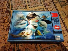 3D Puzzle 500 Teile Unterwasser Selfie Wal Delfin Hai Schildkröte ungepuzzelt
