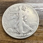 1938 Walking Liberty Silver Half Dollar 50C 90% Silver Actual Coin