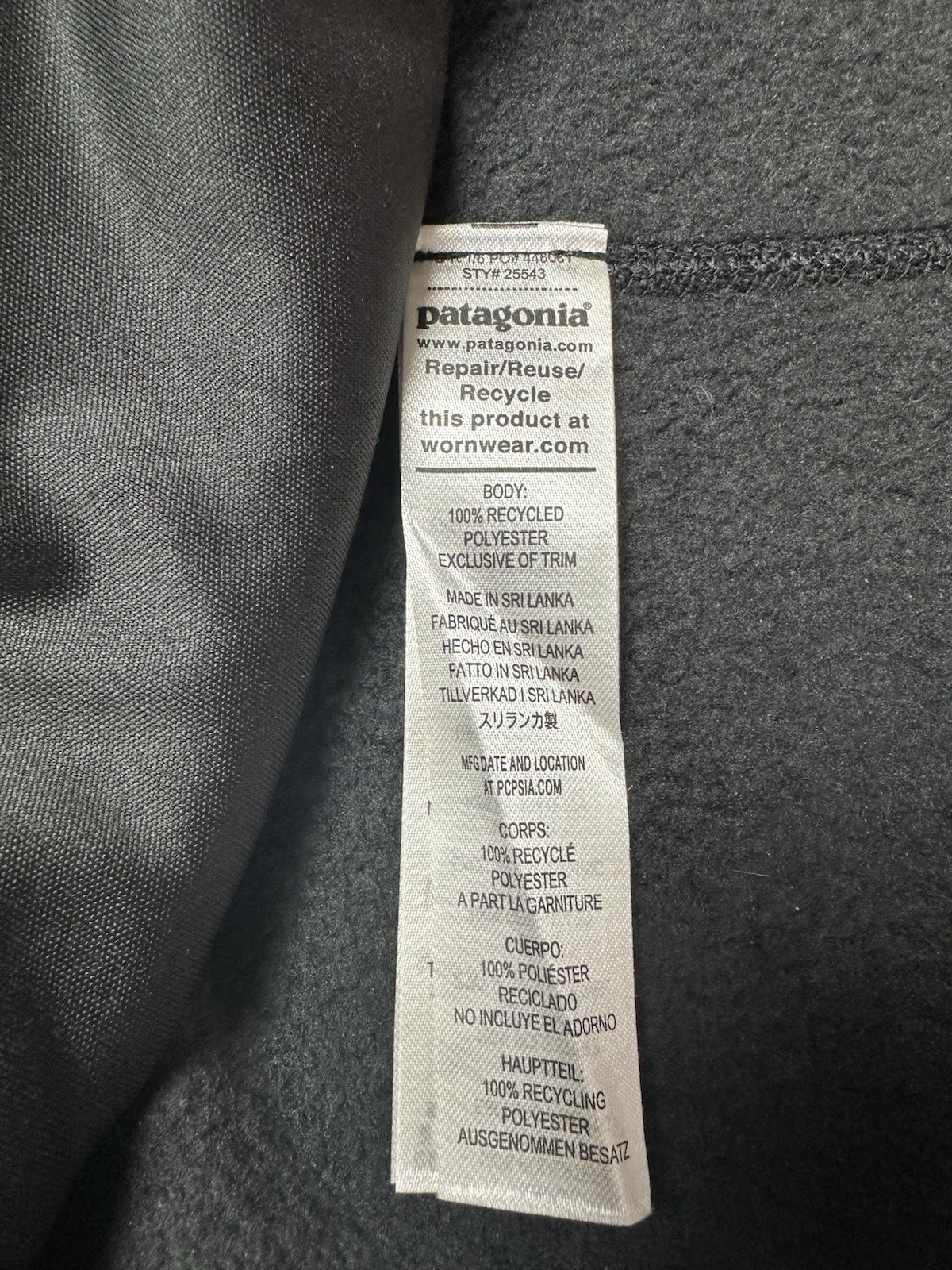 Patagonia Better Sweater Jacket Full Zip Black Women’s Fleece STY25543 Sz XL NWT thumbnail 9