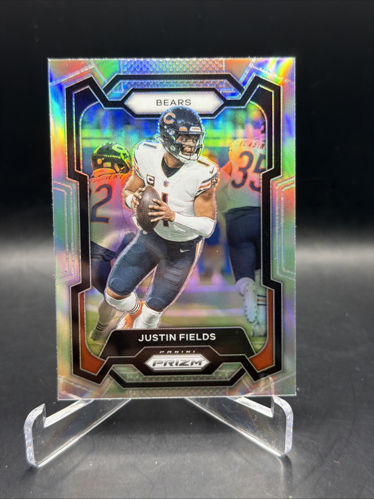 Justin Fields 2023 Panini Prizm Silver #48 Chicago Bears