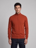 Hackett London Strickpullover Orange Wolle Logo Gr. M Herren Pullover HM702833