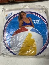 NEW Vtg 1994 The Wet Set Intex Inflatable Jumbo 48" Beach Ball 122cm 59070 NOS