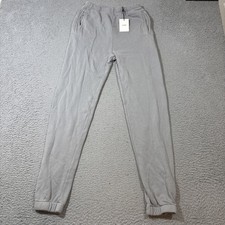 NWT Joah Brown Empire Jogger S/M Grey French Terry Sweat Pants High Waist
