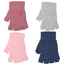 A2Z Women Gloves 4 Pack Fingerless Gripper Half Finger Mittens Outdoor gloves