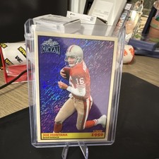 Leaf Metal Leaf 1950 Joe Montana Serial Numbered #LB-31 5/7 Football Card 2023