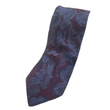 Pierre Balmain Paris Silk Tie Mens Burgundy F...
