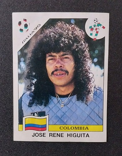 Jose Rene Higuita #287 1990 Panini FIFA World Cup Italia card