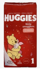 HUGGIES Limited Disney Edition "Little Snugglers" 33 Diapers - Up To 14 lbs.