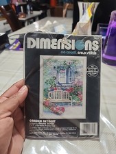 Dimensions 6613 No Count Cross Stitch Kit 5x7 Garden Retreat